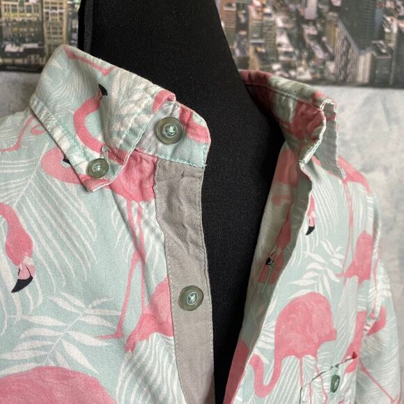 Artistry in Motion Flamingo Short Sleeve Woven size M - Picture 3 of 10